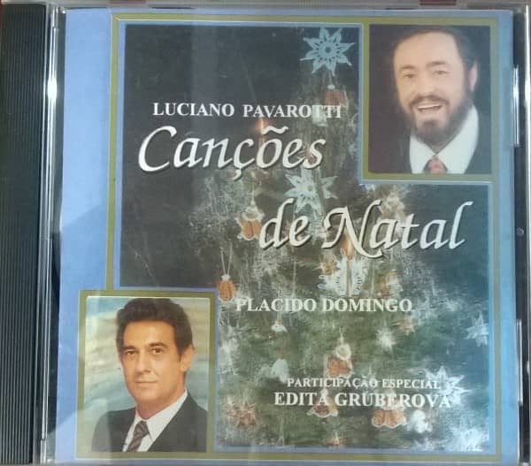 CD Canções de Natal-Luciano Pavarotti e Placido Domingo
