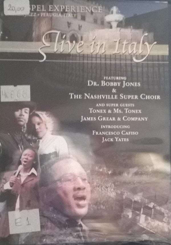 DVD A Gospel Experience live in Italy-Umbria Jazz Perugia Italy-Bobby Jones & The Nashville Super Choir