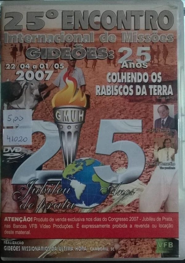 DVD Degraus de um sonho missionário-Paulo Marcelo-25°Encontro Internacional de Missões