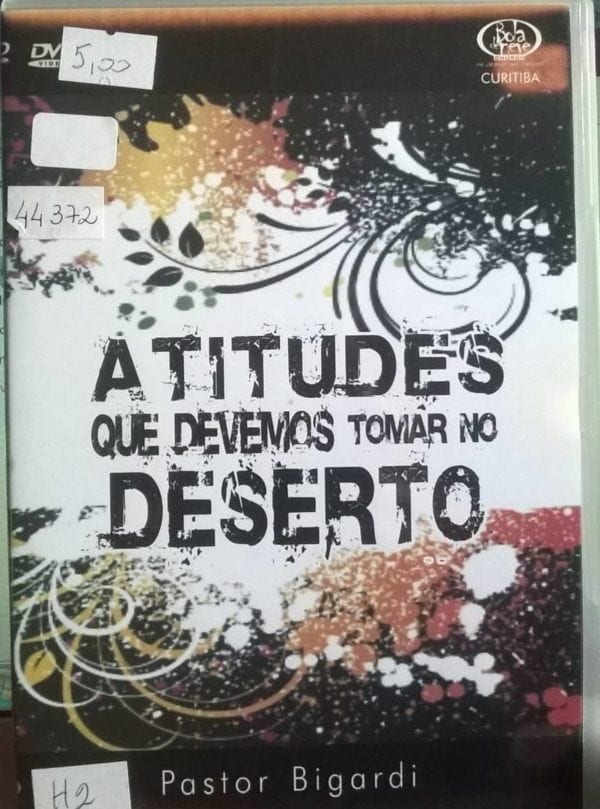 DVD Atitudes que devemos tomar no deserto-Pr.Bigardi-Bola de Neve