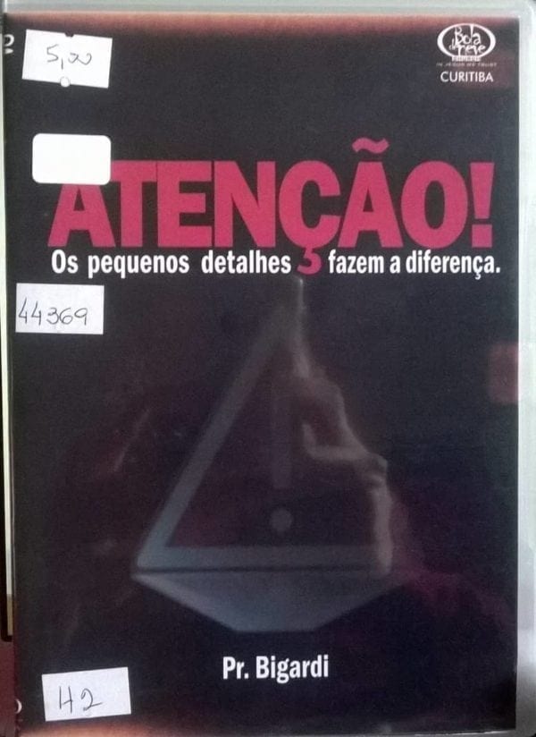 DVD Atenção os pequenos detalhes fazem a diferença-Pr.Bigardi-Bola de Neve