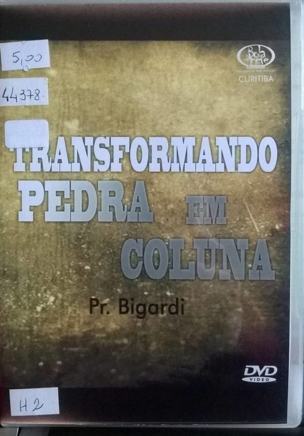 DVD Transformando pedra em coluna-Pr.Bigardi-Bola de Neve Church