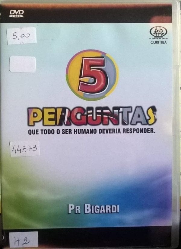 DVD 5 Perguntas que todo o seu humano deveria responder-Pr.Bigardi-Bola de Neve