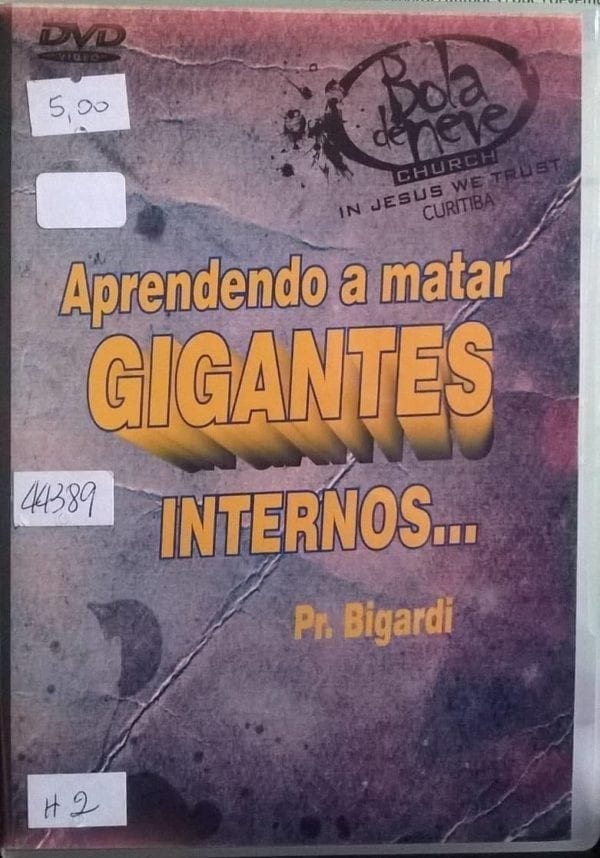 DVD Aprendendo a matar Gigantes internos-Pr.Bigardi-Bola de Neve
