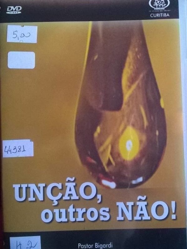 DVD Unção,outros não-Pr.Bigardi-Bola de Neve Church