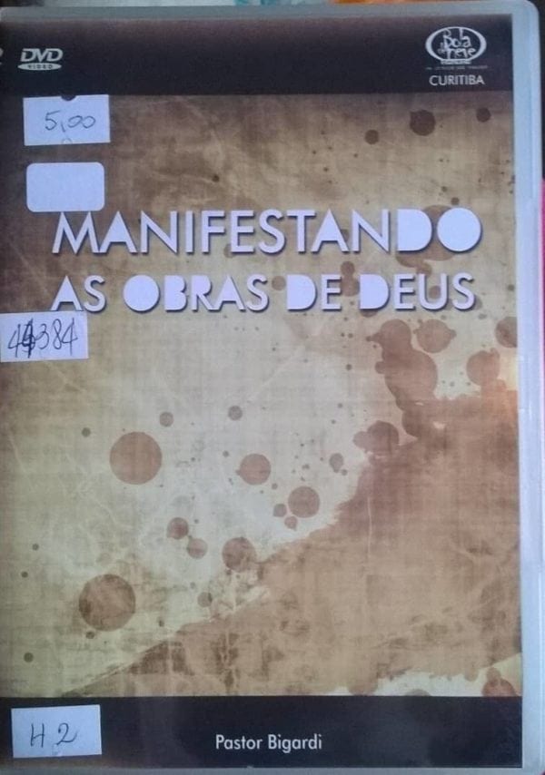 DVD Manifestando as obras de Deus-Pr.Bigardi-Bola de Neve Church