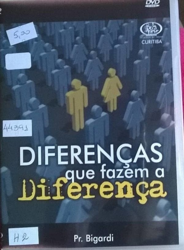 DVD Diferenças que fazem a Diferença-Pr.Bigardi-Bola de Neve Church