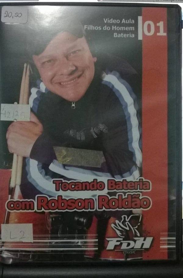 DVD VideoAula Tocando Bateria com Robson Roldão-FDH