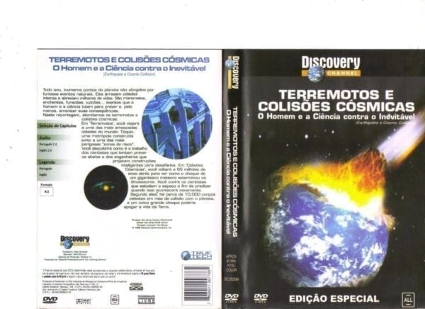 DVD Terremotos e Colisões Cósmicas-O Homem e a Ciência contra o Inevitável-Discovery Channel